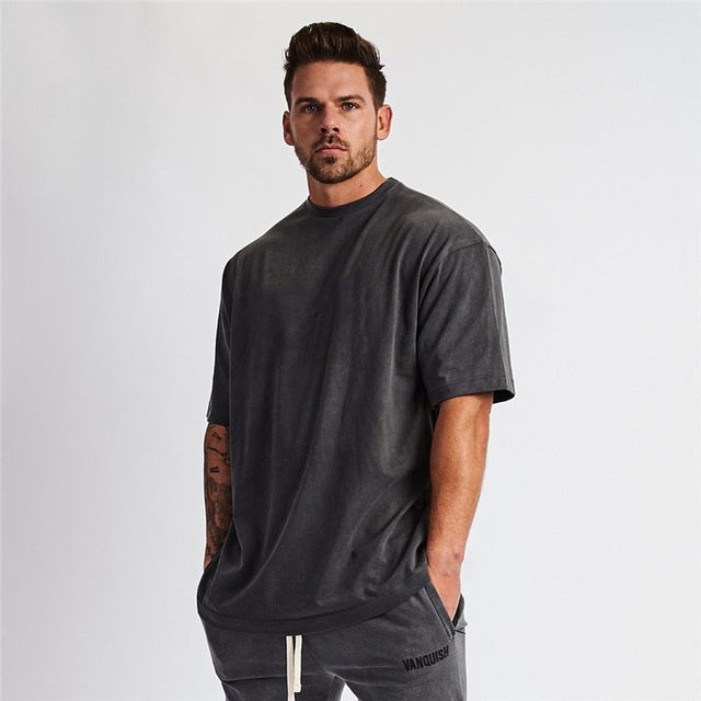 Hip hop style short sleeves in Europe and America